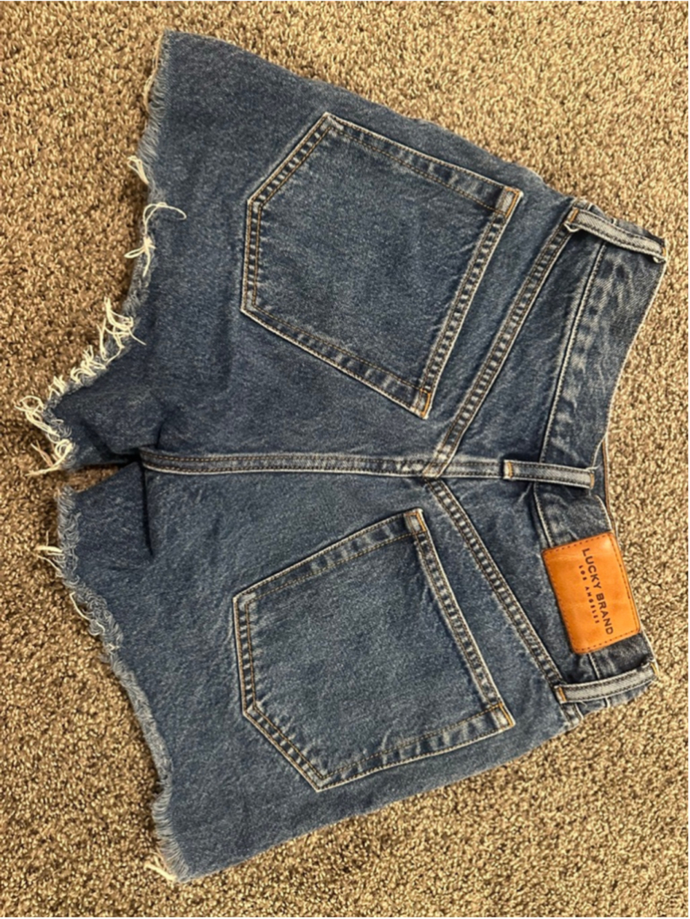 Lucky Brand Women's Blue Traveler Relaxed Jean Shorts Size 26 - Picture 4 of 13